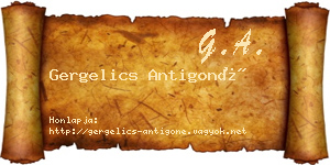 Gergelics Antigoné névjegykártya